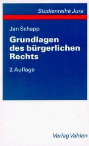 Tapa de Grundlagen des bürgerlichen Rechts