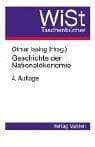 Tapa de Geschichte der Nationalökonomie