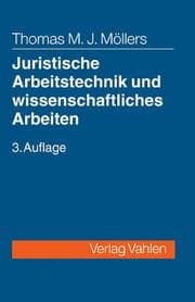 Tapa de Juristische Arbeitstechnik und wissenschaftliches Arbeiten