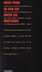 Tapa de So kam ich unter die Deutschen