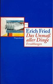 Tapa de Das Unmaß aller Dinge. Erzählungen