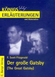 Tapa de Der große Gatsby. Erläuterungen und Materialien.