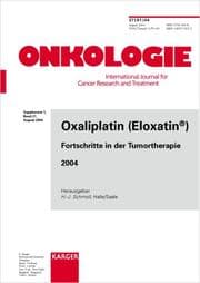 Tapa de Oxaliplatin (eloxatin): Fortschritte In Der Tumortherapie 2004 (Onkologie)