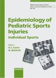 Tapa de Epidemiology of Pediatric Sports Injuries