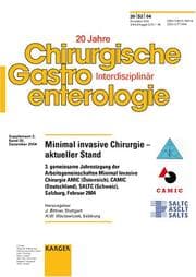 Tapa de Minimal Invasive Chirurgie- Aktueller Stand