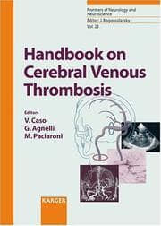 Tapa de Handbook on cerebral venous thrombosis