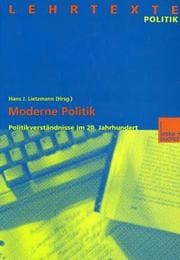 Tapa de Moderne Politik. Politikverständnis im 20. Jahrhundert