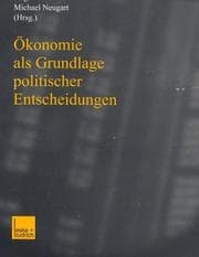 Tapa de Ökonomie Als Grundlage Politischer Entscheidungen