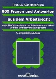 Tapa de 600 Fragen und Antworten aus dem Arbeitsrecht