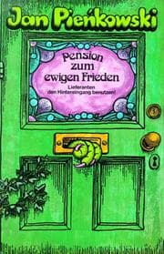 Tapa de Pension zum ewigen Frieden. Mini Pop-up- Buch. Lieferanten den Hintereingang benutzen