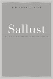 Tapa de Sallust (Sather Classical Lectures)
