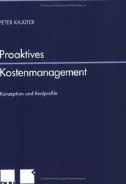 Tapa de Proaktives Kostenmanagement. Konzeption und Realprofile