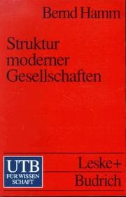Tapa de Struktur moderner Gesellschaften