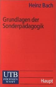 Tapa de Grundlagen der Sonderpädagogik