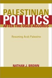 Tapa de Palestinian Politics after the Oslo Accords