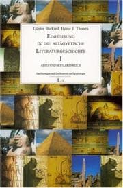 Tapa de Einführung in die altägyptische Literaturgeschichte