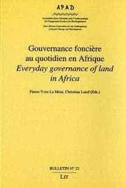 Tapa de Gouvernance fonciere au quotidien en Afrique