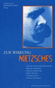Tapa de Zur Wirkung Nietzsches