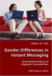 Tapa de Gender Differences in Instant Messaging - Quantitative Analysis of Linguistic Characteristics