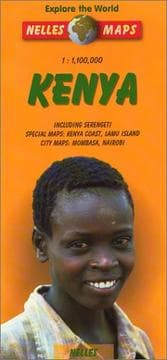 Tapa de Nelles Kenya Travel Map Including Serengeti