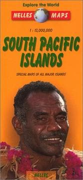 Tapa de Nelles South Pacific Islands Travel Map