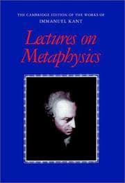 Tapa de Lectures on Metaphysics