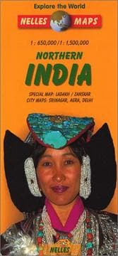 Tapa de Nelles Northern India Travel Map