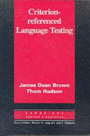 Tapa de Criterion-referenced language testing