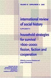 Tapa de Household strategies for survival, 1600-2000
