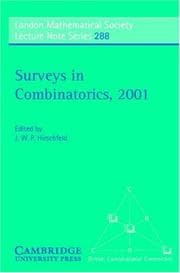 Tapa de Surveys in Combinatorics, 2001