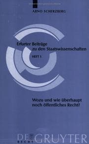 Tapa de Wozu Und Wie Uberhaupt Noch Offentliches Recht