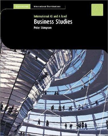 Tapa de Business Studies