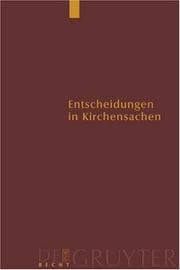 Tapa de Entscheidungen in Kirchensachen Seit 1946