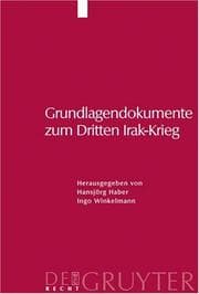 Tapa de Grundlagendokumente Zum Dritten Irak-Krieg
