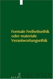 Tapa de Formale Freiheitsethik Oder Materiale Verantwortungsethik