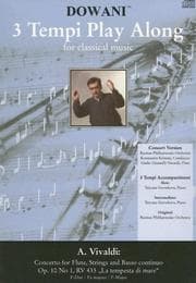 Tapa de Concerto for Flute, Strings and Basso Continuo Op. 10 No 1, RV 433 "La Tempesta di Mare" in F major (3 Tempi Play Along)