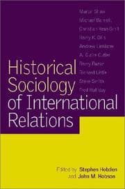 Tapa de Historical sociology of international relations