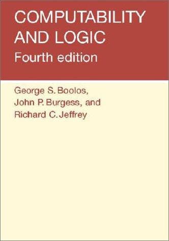 Tapa de Computability and logic.