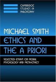Tapa de Ethics and the a priori
