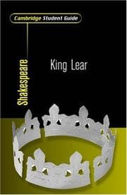 Tapa de Cambridge Student Guide to King Lear (Cambridge Student Guides)