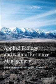 Tapa de Applied ecology and natural resource management