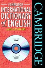 Tapa de Cambridge International Dictionary of English with CD-ROM (Dictionary)
