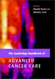 Tapa de Handbook of advanced cancer care