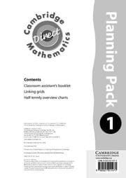 Tapa de Cambridge Mathematics Direct 1 Planning Pack (Cambridge Mathematics Direct)