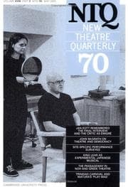 Tapa de New Theatre Quarterly 70