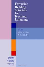 Tapa de Extensive reading activities for teaching language