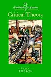 Tapa de The Cambridge companion to critical theory