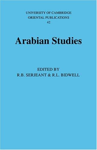 Tapa de Arabian studies