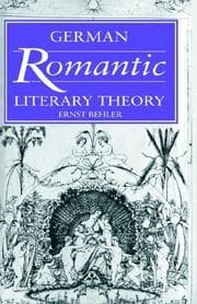 Tapa de German Romantic Literary Theory (Cambridge Studies in German)