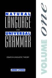Tapa de Natural Language and Universal Grammar